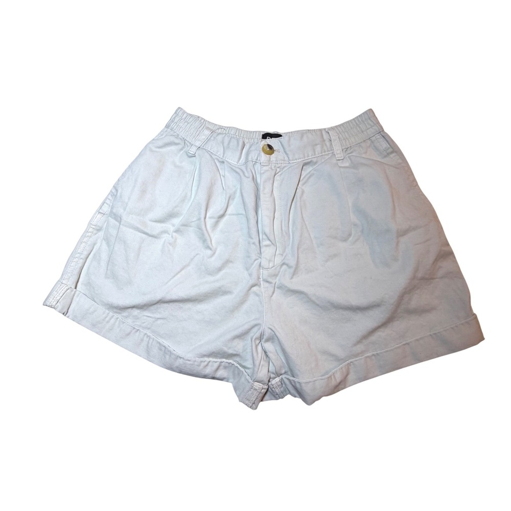 BDG Urban Outfitters Womens Small Off White Pleated High Waist Chino Shorts S